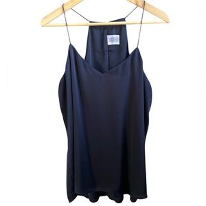 Reversible Navy Blue Satin/Matte Express Cami